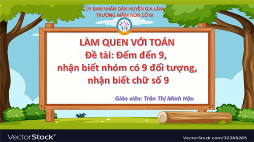 Toán: Số 9 tiết 1